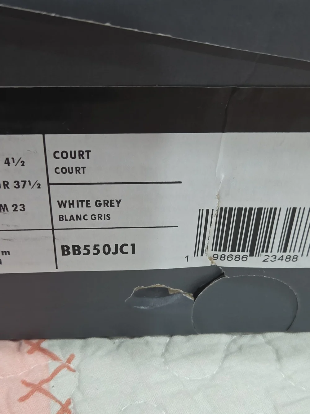 New Balance 550 White & Red Retro Sneakers